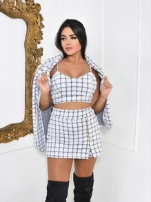 Women Two-piece Outfits - 白色 - 查看 1