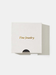 1pair Fashionable Minimalist French Style S925 Sterling Silver Circle Hoop Earrings, Silver Gift