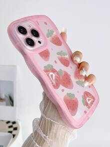 Mẫu Dâu tây Ốp lưng & bao da điện thoại - Hồng - Xem 3