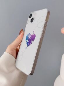 Funda de celular transparente con patrón de corazón - Multicolor - Ver 3