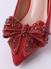Women's Wedding Shoes - Red - View 7