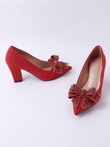 Women's Wedding Shoes - Red - View 9