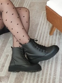 Women Fashion Boots - 黑色 - 查看 2