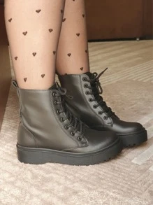 Women Fashion Boots - 黑色 - 查看 3