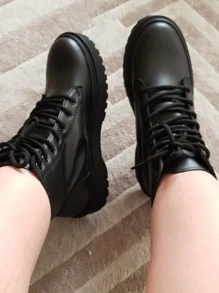 Women Fashion Boots - 黑色 - 查看 4