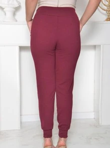Women Pants - 藏蓝色 - 查看 2