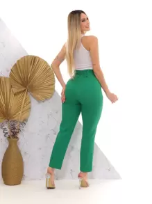 Women Pants - 綠色 - 查看 2