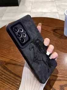 1 个 PU TPU 彩色马彩绘手机壳适用于 iPhone 11、12、13、14、12 Pro Max、13 Pro Max、15、15 Pro、15 Plus、15 Pro Max、iPhone 16、16 Pro、16 Plus、16 Pro Max、三星 A11、A12、A20S、A32、A50、A51、A52、A71、A73、S20 FE、S21、S22、A04、A13、A14、A24、A33、A34、A54 - 彩色 - 查看 3