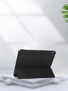 1入組具有支架座、筆槽、睡眠和喚醒功能的 Tpu 皮革智能保護套,適用於三折平板電腦 - 彩色 - 查看 4