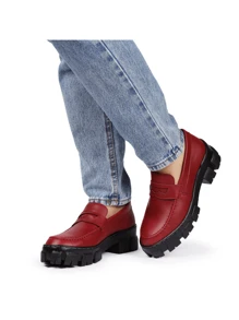 Women Wedges & Flatform - 紅木色 - 查看 2