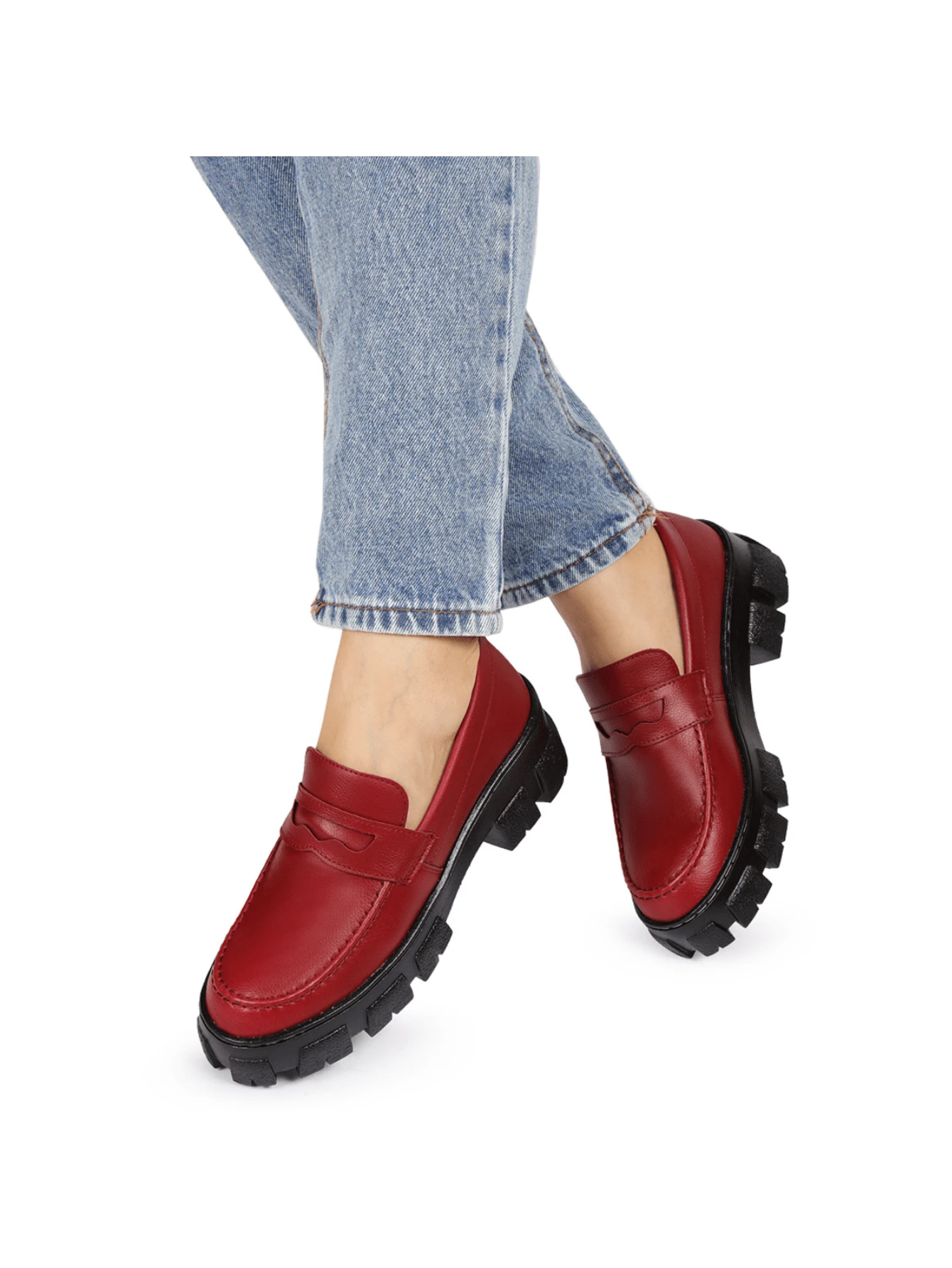 Women Wedges & Flatform - 紅木色 - 查看 1