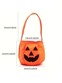 2pcs Halloween Pumpkin Shaped Candy Bags,Christmas - Orange - View 4