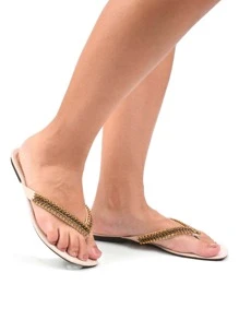 Women Flat Sandals - 白色 - 查看 1