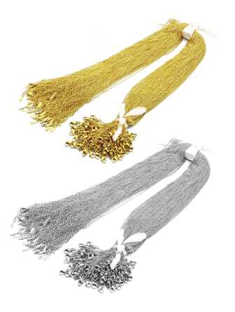 10-100pcs/set Stainless Steel O Chain & Flat Chain & Collar Chain Diy Jewelry Chain Accessories