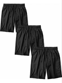 Men Shorts - 黑色 - 查看 1