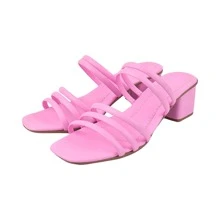 Women Heeled Sandals - 玫瑰金 - 查看 3