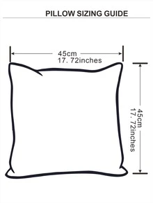 1pc Elk Embroidered Cushion Cover Without Filler - Red and White - View 3