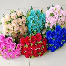 Bouquet Of Roses With Foliage C/24 - Hồng - Xem 2