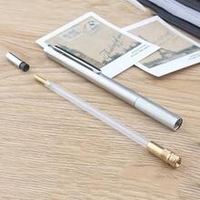 0.7mm自動鉛筆套裝,金屬自動鉛筆帶筆芯,適用於美術繪畫、辦公室、學校,是學生和專業人士的理想之選 - 銀色 - 查看 4