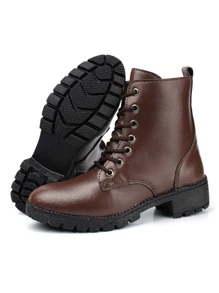 Women Fashion Boots - Cà phê nâu - Xem 2