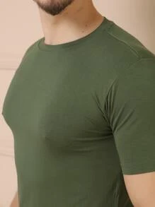 Men T-Shirts - Army Green - View 3