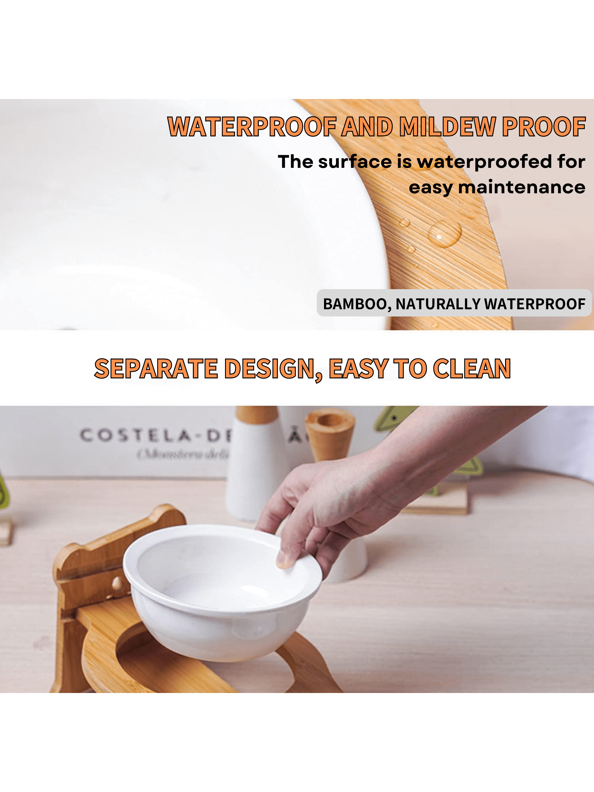 1 Highraised Pet Bowl For Cats And Small Dogs, 2 Adjustable Height