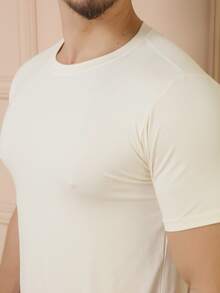 Men T-Shirts - Beige - View 3