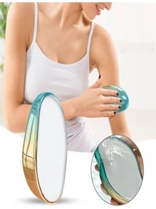 Depilador de Cristal Indolor Portátil Reutilizavel - Multicolorido - Visão 3