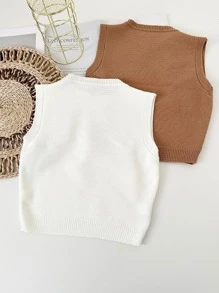 Women Knit Tops - 杏色 - 查看 2
