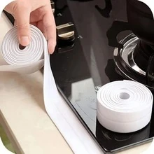 1 Cuộn Trắng PVC Tự dính Không thấm nước Caulk Dải Ruy băng - Hoàn hảo Đối với Phong kín Phòng bếp Bồn rửa chén , Phòng vệ sinh , Phòng tắm , Bồn tắm , Tường & Sàn nhà - trắng - Xem 3