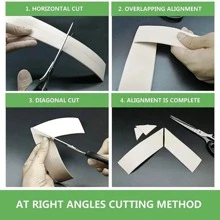 1 Cuộn Trắng PVC Tự dính Không thấm nước Caulk Dải Ruy băng - Hoàn hảo Đối với Phong kín Phòng bếp Bồn rửa chén , Phòng vệ sinh , Phòng tắm , Bồn tắm , Tường & Sàn nhà - trắng - Xem 9