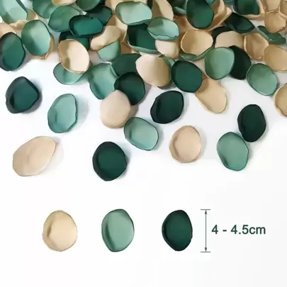 100 piezas/set Flor artificial pétalos sedoso rosa pétalos azul marino falso pétalos simulación confeti para DIY Decoración de boda centro mesa fiesta casa Decoración Halloween Navidad Decoración de fiestas