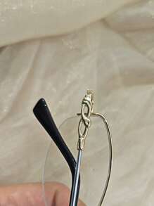 1 قطعة نظارات شمسية عصرية مربعة للجنسين، نظارات شفافة إكسسوارات للنساء