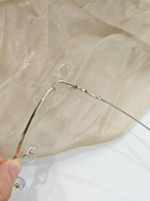 1 قطعة نظارات شمسية عصرية مربعة للجنسين، نظارات شفافة إكسسوارات للنساء