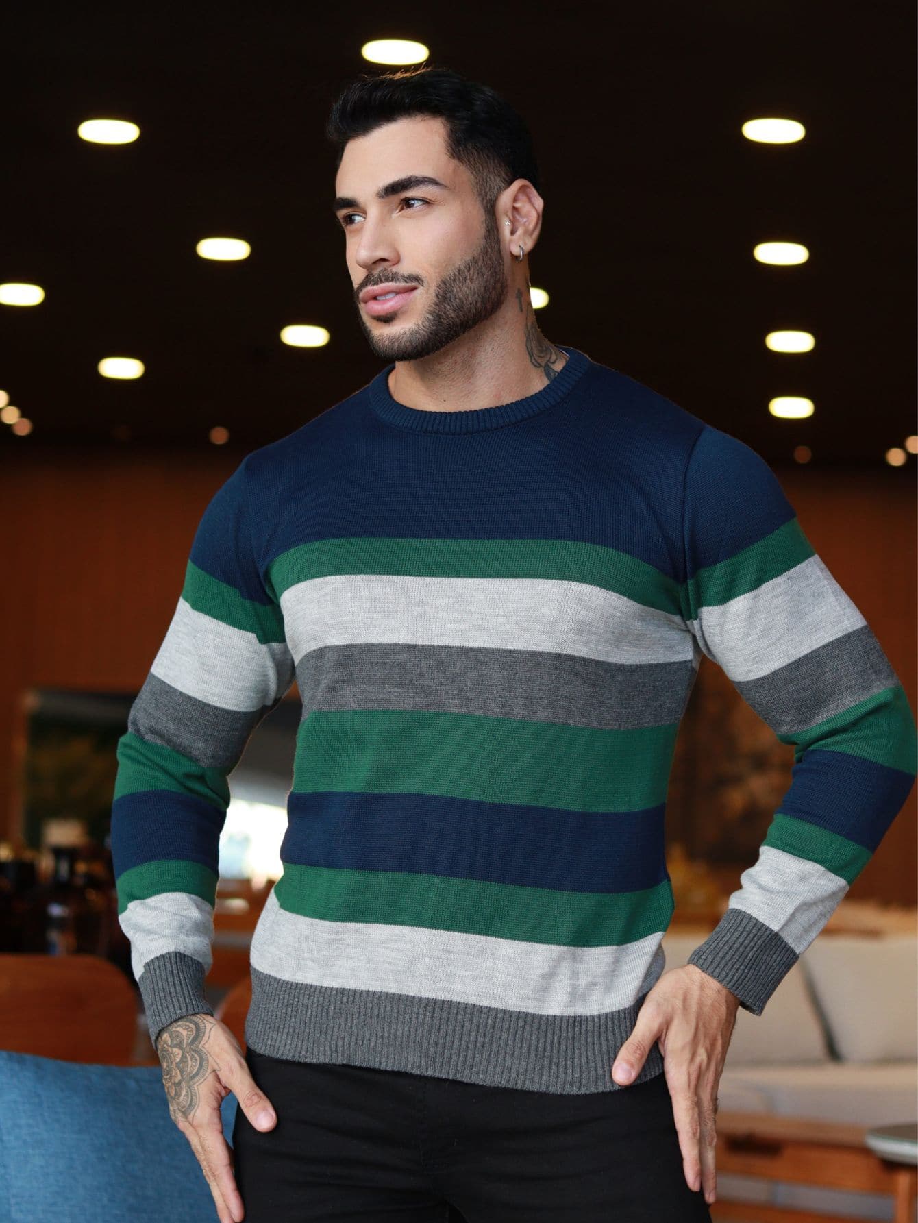 TRICOT DE LUXO Men Sweaters - 彩色 - 查看 1