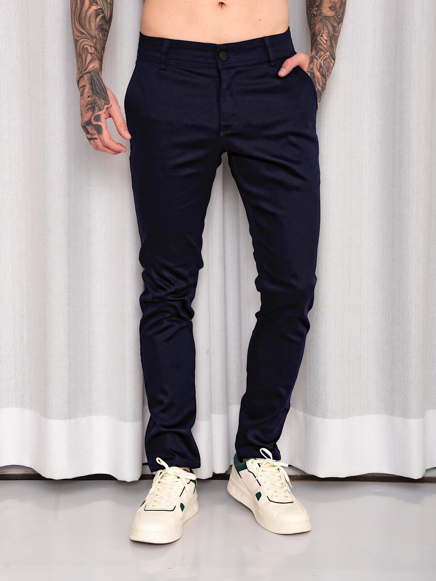 Men Pants - 藏蓝色 - 查看 1