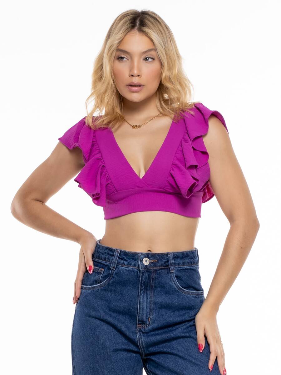 Women Tank Tops & Camis - Màu Hoa hồng đỏ - Xem 1