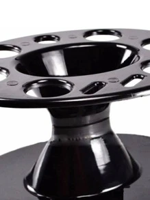 Suporte Para Escovas De Cabelo Tesouras E Pentes Barbeiro - Preto - Visão 2