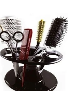 Suporte Para Escovas De Cabelo Tesouras E Pentes Barbeiro - Preto - Visão 3