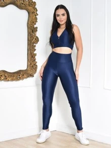 Women Two-piece Outfits - 藏蓝色 - 查看 1