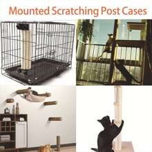 2 Piezas De Repuesto Para Poste De Rascar Para Gato, Piezas De Repuesto Para Árbol Para Gato Pesado Diy, Poste De Cuerda De Yute De 3,35 X 11,8 Pulgadas, Accesorios Duraderos Para Torre De Gato Para Gatos Grandes, Tornillos M10 Incluidos - Amarillo - Ver 8