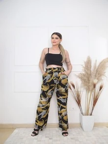 Women Pants - 黑色 - 查看 1