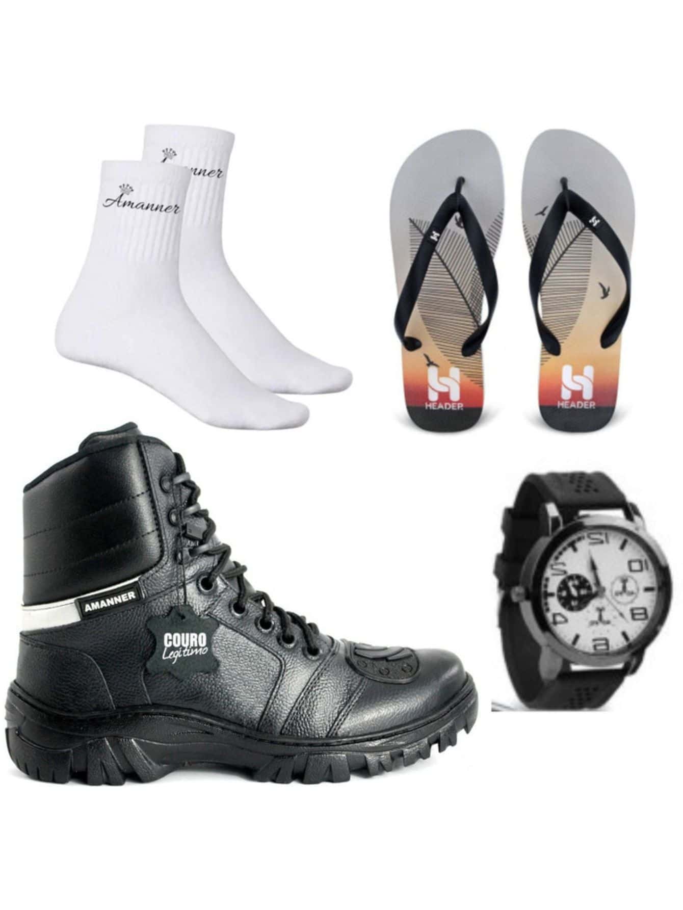 Men Boots - 銀色 - 查看 1