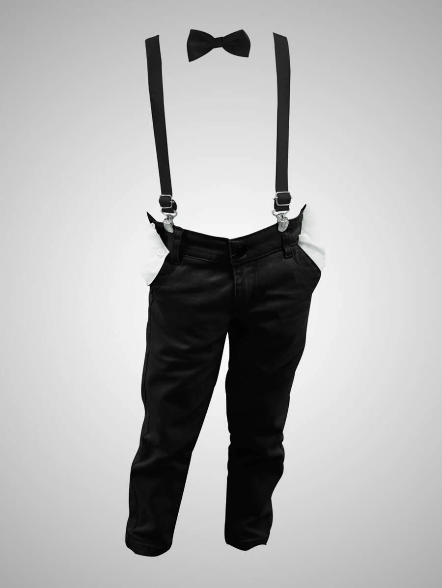 Miguelito Moda Infantil Young Boys Denim Two-piece Outfits - 黑色 - 查看 1