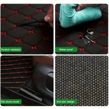 5 cái/bộ phổ cập Không thấm nước Ô tô/xe hơi Sàn nhà , Mặt trước Và Ở phía sau Coverage hoàn toàn Thảm Và Phụ kiện - Đỏ - Xem 5