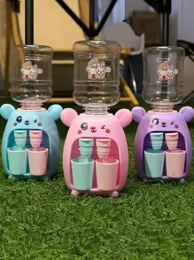 1 Pieza Mini Dispensador De Agua Con Diseño De Dibujos Animados, Conjunto De Juego Divertido De Casa De Muñecas Con Dispensador De Agua Kawaii Para Niñas Y Niños, Juguete De Cocina Divertido (color Aleatorio De Piezas) - Morado - Ver 6