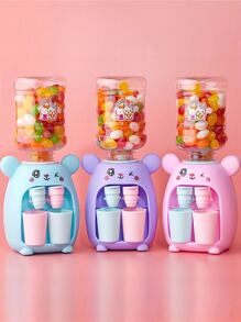1 Pieza Mini Dispensador De Agua Con Diseño De Dibujos Animados, Conjunto De Juego Divertido De Casa De Muñecas Con Dispensador De Agua Kawaii Para Niñas Y Niños, Juguete De Cocina Divertido (color Aleatorio De Piezas) - Morado - Ver 5