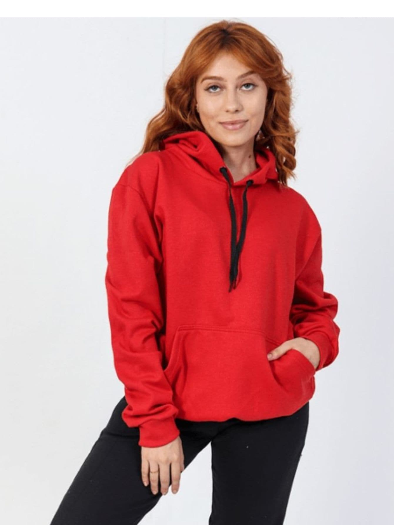 Women Sweatshirts - 紅色 - 查看 1