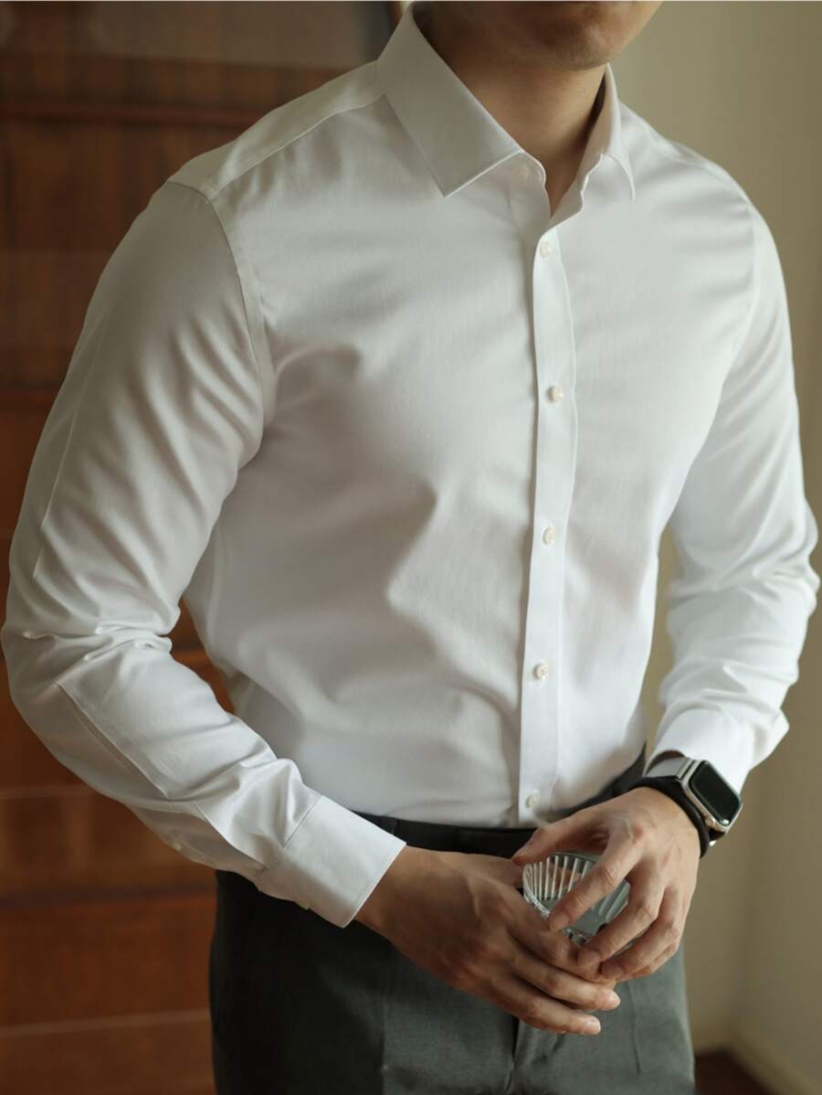 Men Shirts - White - View 1