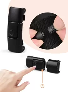 1pair Black Shoe Lace Buckle Locks Shoelace Clips, For Elastic Shoe Laces